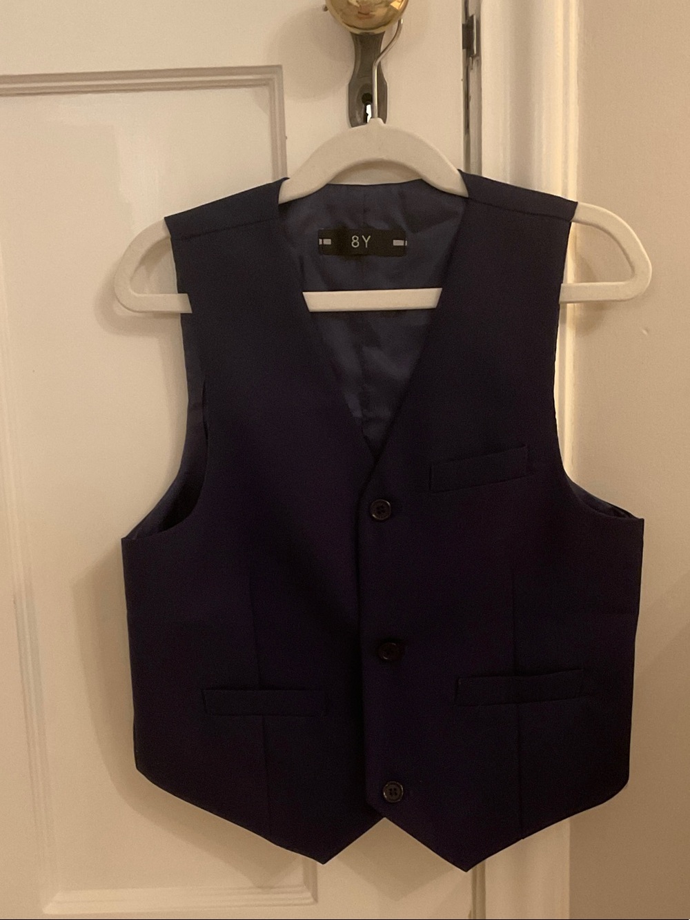 8Y Navy kids  Dress Vest